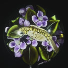 Clinton Smith 2024 Glass Art Marble Double-Sided  Flamework Songbirds in Courtship
