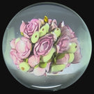 Clinton Smith 2025 Glass Art Marble All Over 360° Pink Rose Bouquet