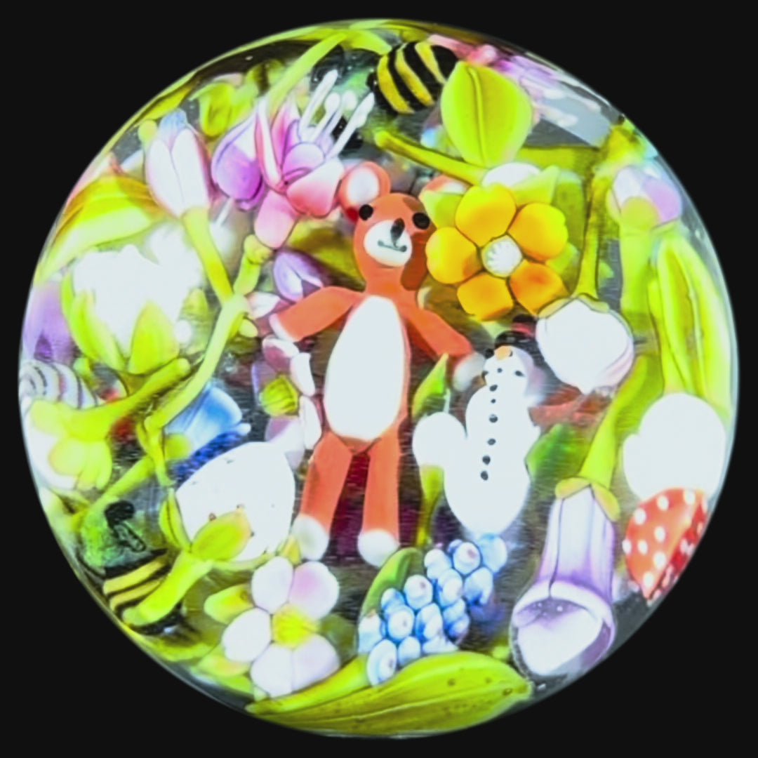 Clinton Smith 2025 Glass Art Marble Flamework End-Of-Day Scramble