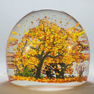 Alison Ruzsa 2025 Glass Art Sculpture Hand-Painted Enamels Falling Leaves