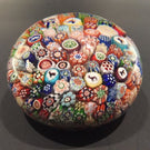 Antique Baccarat Art Glass Paperweight Complex Closepacked Millefiori