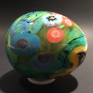 Early Richard Ritter Art Glass Paperweight Murrine & Millefiori Easter Egg