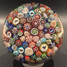 Antique Baccarat Art Glass Paperweight Complex Closepacked Millefiori