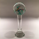 Huge 9" Footed Murano Cenedese Aquarium Fish Art Glass Paperweight Sculpture