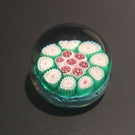 Vintage Murano Miniature Art Glass Paperweight Complex Concentric Millefiori