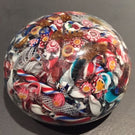 Rare Pietro Bigaglia Art Glass Paperweight Complex Franchini Millefiori Scramble
