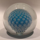 Large Murano Art Glass Paperweight Encased Sphere w/ Control Bubbles