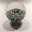 Exceptional Murano Piedouche Art Glass Paperweight Concentric Millefiori