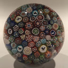 Antique Baccarat Art Glass Paperweight Complex Closepacked Millefiori