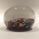 Antique German Silesia/Thuringia Art Glass Paperweight Complex Millefiori