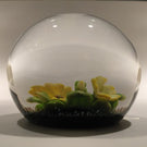 Selkirk Peter Holmes Art Glass Paperweight 3D Floral Lampwork - "Primrose"