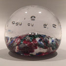 Quality Unknown Antique Art glass paperweight End of Day Harlequin Scramble