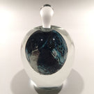 Vintage Josh Simpson Art Glass Paperweight Inhabited Planet Perfume Bottle