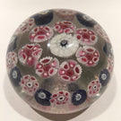 NEGC New England Glass Co Concentric Complex Millefiori Art Glass Paperweight