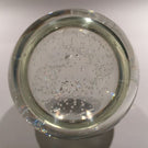 Signed Tom Philabaum Modern Art Glass Paperweight Dichroic Bubble Twist