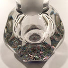 Vintage Perthshire Faceted Art Glass Paperweight Bottle Close Packed Millefiori