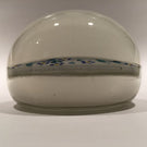 Rare Antique Albert Graeser Art Glass Paperweight Floral White Name Plaque