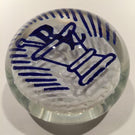 Vintage Pharmacists Prescription Drugs Rx Pharmacy Art Glass Frit Paperweight