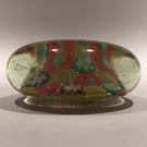 Early 1930s Chinese Art Glass Paperweight Patterned Complex Millefiori