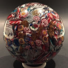 Rare Pietro Bigaglia Art Glass Paperweight Complex Franchini Millefiori Scramble