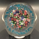 Rare Antique Clichy Art Glass Paperweight Close Packed Millefiori Mushroom