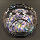 Vintage Whitefriars Art Glass Paperweight Faceted complex Millefiori Closepack