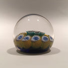 Vintage Miniature Murano Art Glass Paperweight Concentric Millefiori