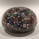 Huge Antique Baccarat Art Glass Paperweight Complex Closepacked Millefiori