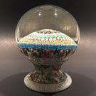 Exceptional Murano Piedouche Art Glass Paperweight Concentric Millefiori