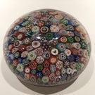 Huge Antique Baccarat Art Glass Paperweight Complex Closepacked Millefiori