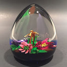 Rare Caithness Allan Scott Art Glass Paperweight 3D lamp work "Country Posy"