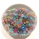 Baccarat Art Glass Paperweight Close Pack Millefiori 50+ Zodiac Silhouette Canes