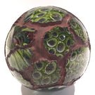 Huge Signed Due Vetro Art Glass Electroformed Marble Paperweight Sculpture