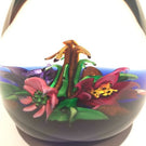 Rare Caithness Allan Scott Art Glass Paperweight 3D lamp work "Country Posy"