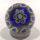 Vintage Miniature Murano Art Glass Paperweight Concentric Millefiori