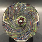 Vintage Perthshire Art Glass Paperweight Swirl Pinwheel Complex Millefiori