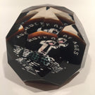 Antique American Art Glass Frit Paperweight Faceted Rock of Ages