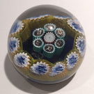 Vintage Miniature Murano Art Glass Paperweight Concentric Millefiori