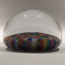 Huge Baccarat 1969 Art Glass Paperweight Close Packed Millefiori Zodiac Church