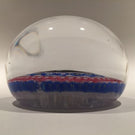 Damaged Modern Baccarat Art Glass Paperweight Griddle Silhouette Millefiori