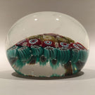 Vintage Murano Large Art Glass Paperweight Concentric millefiori