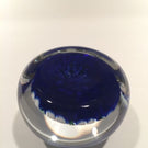 Vintage Perthshire Art Glass Paperweight Radial Millefiori & Twist Blue Ground