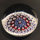 Rare Early Whitefriars Art Glass Paperweight Concentric Millefiori