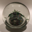 Antique Bohemian Eastern European Art Glass Paperweight Lamp Worked Flower