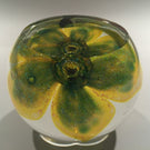 Large Glass Eye Studio Ges Art Glass Paperweight Faceted Dichroic Flower
