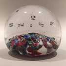 Quality Unknown Antique Art glass paperweight End of Day Harlequin Scramble