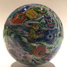 Huge 7"  Murano Art Glass Paperweight Doorstop Tutti Frutti End Of Day Scramble