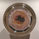 Vintage Murano Art Glass Paperweight Concentric Millefiori On White