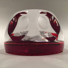 Vintage Cristal D'Albert Art Glass Paperweight Hemingway Sulphide