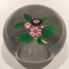 Large Antique Clichy Art Glass Paperweight Complex Millefiori Nosegay Bouquet